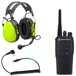 Talkie Walkie Kit casque anti-bruit et talkie-walkie UHF