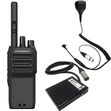 Motorola R2 analogique UHF + Pédale de grue - Talkie Walkie