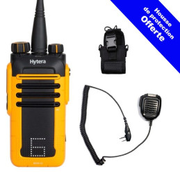 Pack radio UHF BTP BD615 + Micro haut-parleur + housse offerte