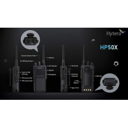 Talkie Walkie Hytera HP505 UHF Bluetooth