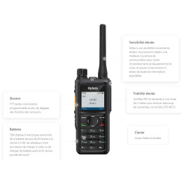 Talkie Walkie Hytera HP685 VHF PTI Bluetooth GPS