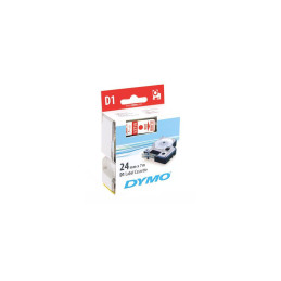 Dymo ruban 24mm x 7m - Rouge/blanc