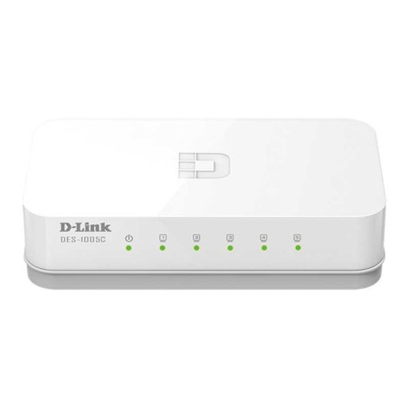 Switch D-Link – 5 Ports DES-1005C 10/100mbps Ethernet – Blanc