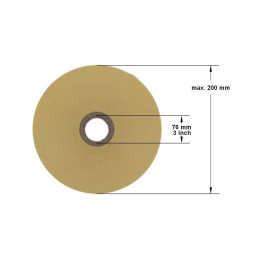 Rouleau d'étiquette transfert thermique autocollante mandrin