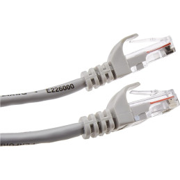 Câble Réseau FTP - Blindé Et Serti- 25m - Cat 6 - Gris