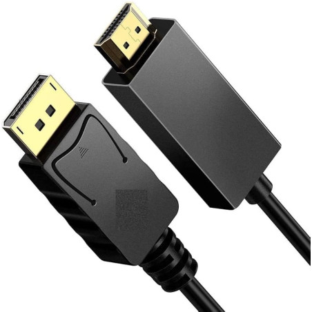 Câble Displayport Mâle Vers HDMI Mâle 1.8M