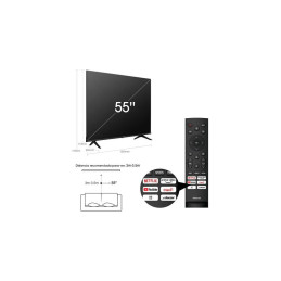 Téléviseur Hisense 55 Pouces - Vidaa Smart Tv - 4K UHD