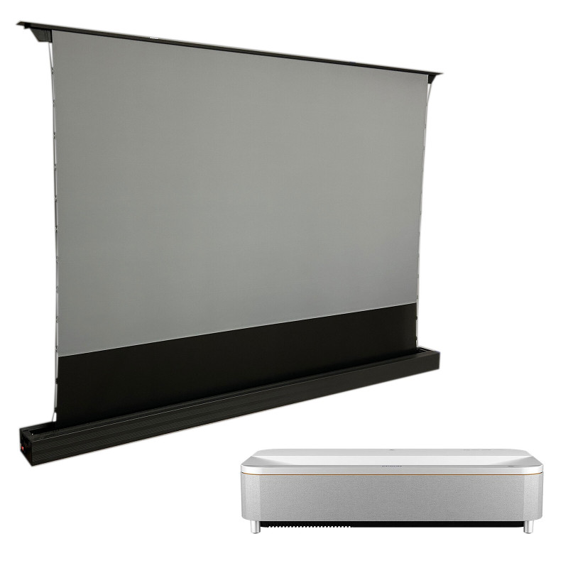 Vidéoprojecteur 4K Epson EH-QS100 Blanc + Oray ALR Série 2 Motorisé ascendant 100"