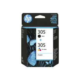 Cartouche D'Encre HP 305 Noir/3 Couleurs (6ZD17AE)