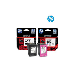 Cartouche D'encre HP 653 Noir Et Couleur (3YM75AE/3YM74AE)
