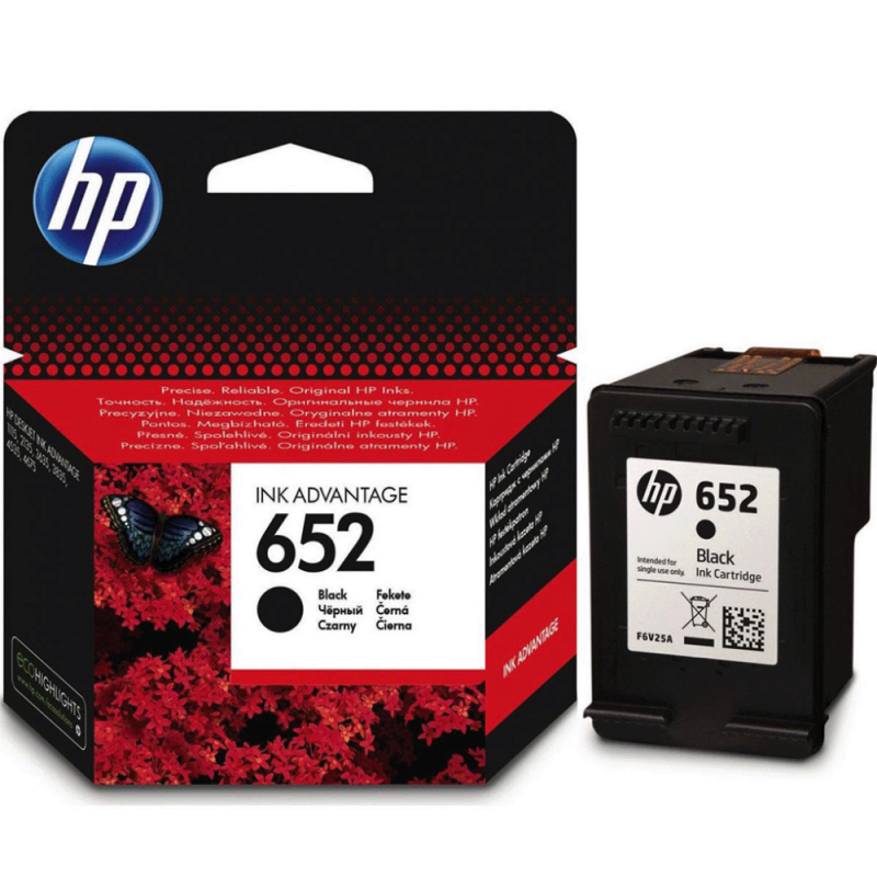 Cartouche D'encre HP 652 noir (F6V25AE)