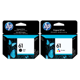 Cartouche D'encre Pack HP 61 Noir Et Couleur (CH561WA/CH562WA)