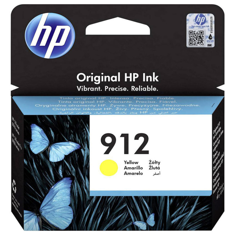 Cartouche D'encre HP 912 jaune (3YL79AE) Cartouche D'encre HP 912 jaune (3YL79AE)
