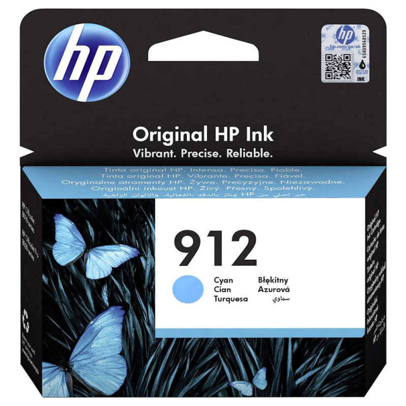 Cartouche D'encre HP 912 Cyan (3YL77AE) Cartouche D'encre HP 912 Cyan (3YL77AE)