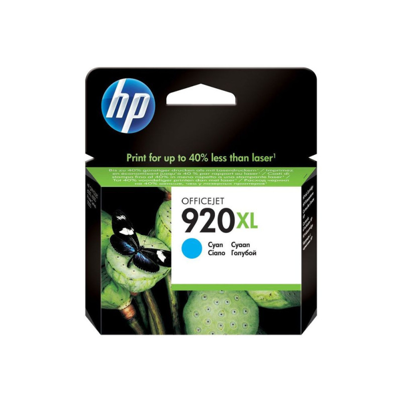 Cartouche D'encre HP 920XL Cyan D'origine (CD972AE) Cartouche D'encre HP 920XL Cyan D'origine (CD972AE)