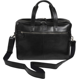 Sacoche ordinateur double exactive cuir