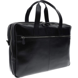 Sacoche ordinateur double exactive cuir