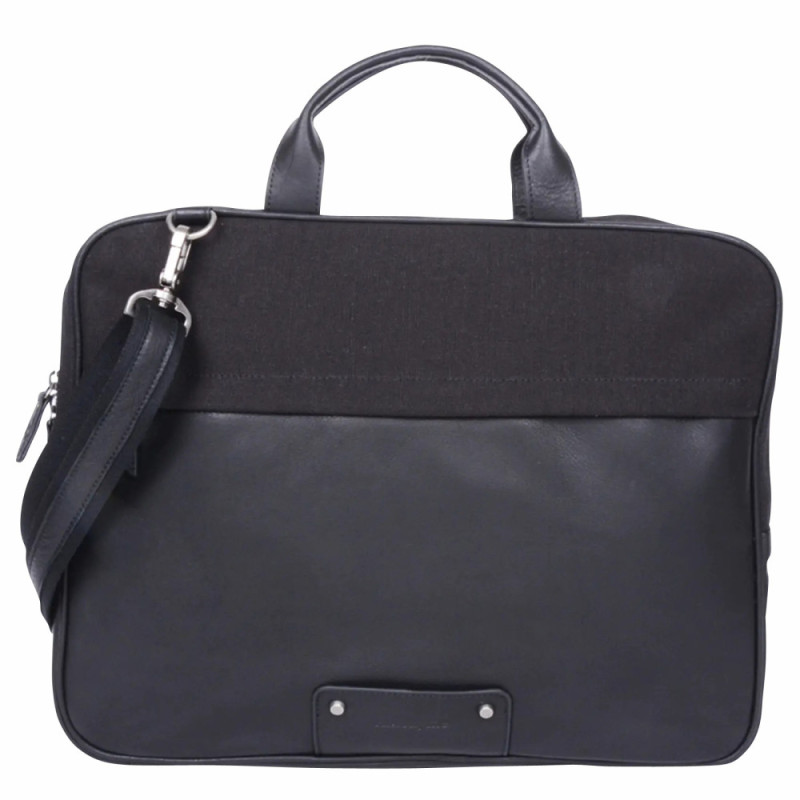 Sac informatique bi-matière noir Sac informatique bi-matière noir