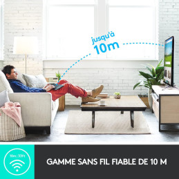 Clavier sans fil Touch Logitech K400 Plus