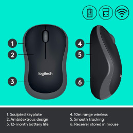 Kit Clavier et souris sans fil Logitech MK270