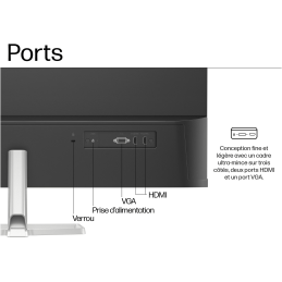 Écran PC Full HD 31,5 pouces HP Série 5 - 532sf