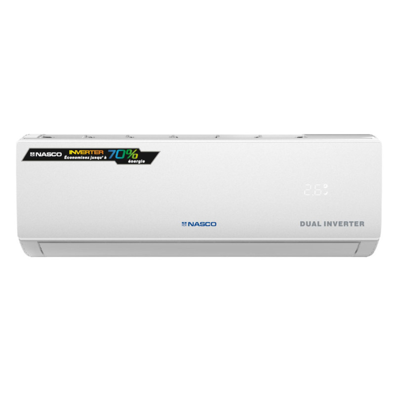 Split & Climatiseur Dual Inverter R410A Nasco 3 CV