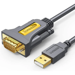 Câble convertisseur USB 2.0, A mâle / DB9 mâle (RS-232)