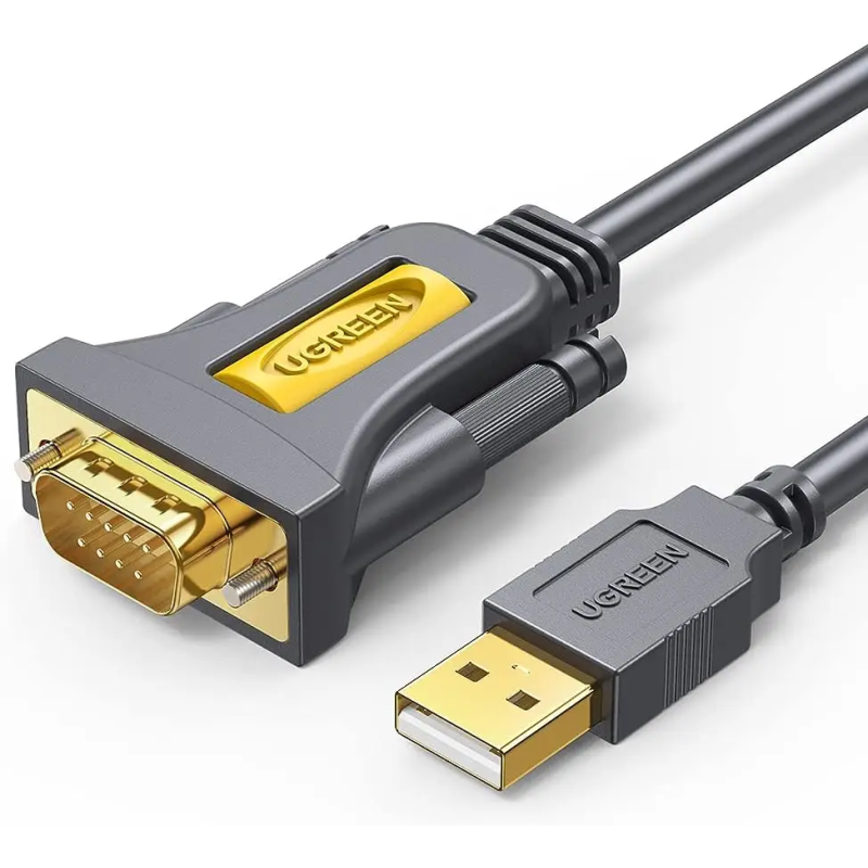 Câble convertisseur USB 2.0, A mâle / DB9 mâle (RS-232)