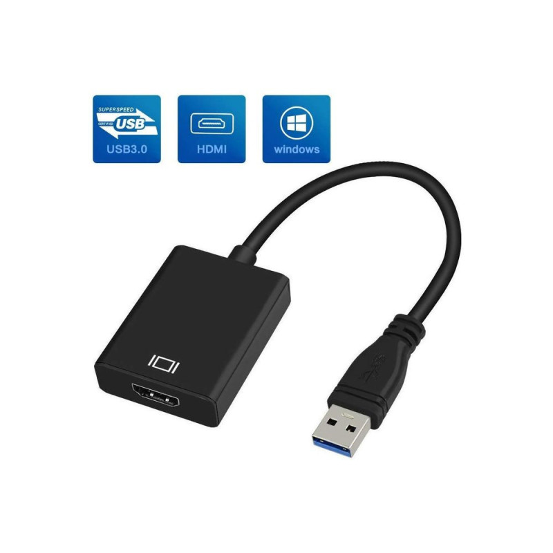 Convertisseur USB 3.0 Vers HDMI Convertisseur USB 3.0 Vers HDMI