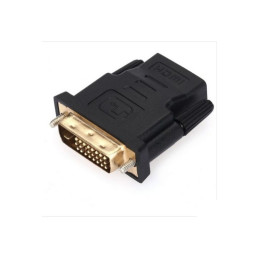 Adaptateur DVI- D Male 24+1 Vers HDMI Femelle – Noir