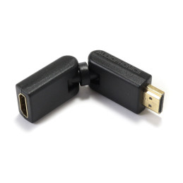 Adaptateur HDMI Mâle / Femelle Flexible – Noir
