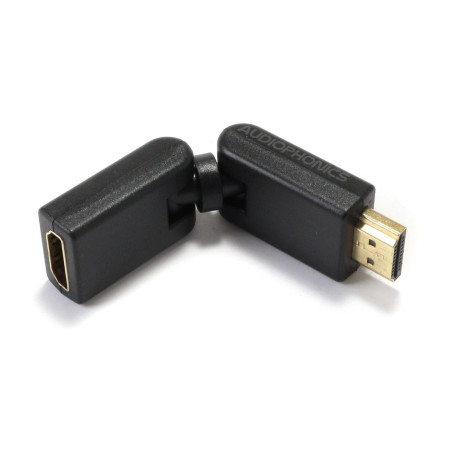Adaptateur HDMI Mâle / Femelle Flexible – Noir