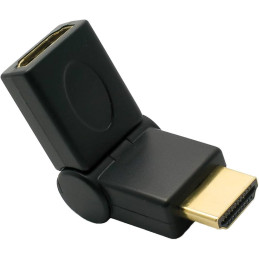 Adaptateur HDMI Mâle / Femelle Flexible – Noir