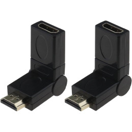 Adaptateur HDMI Mâle / Femelle Flexible – Noir