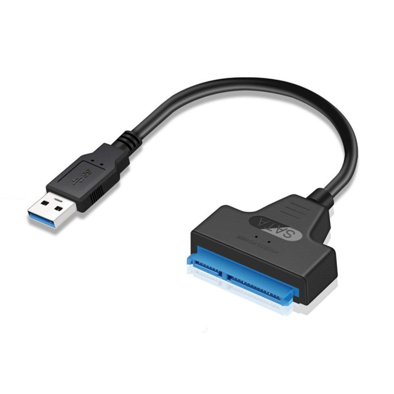Adaptateur USB 3.0 SATA Pour Disque Dur & SSD SATA 2.5″ – Noir Adaptateur USB 3.0 SATA Pour Disque Dur & SSD SATA 2.5″ – Noir