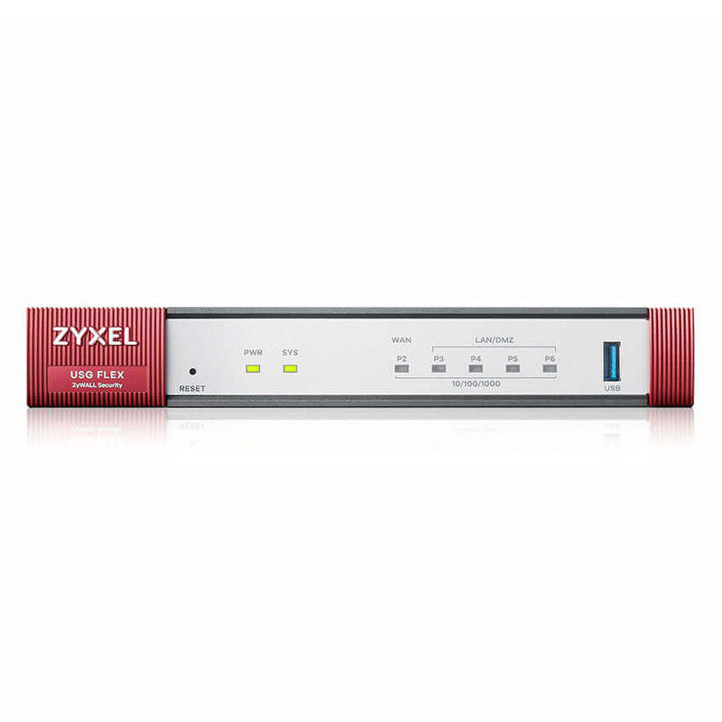 Firewall hardware ZyXEL USG Flex 100 avec pack Sécurité UTM Firewall hardware ZyXEL USG Flex 100 avec pack Sécurité UTM
