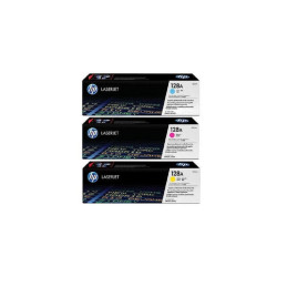 Cartouche de Toner HP 128A (CF371AM) jaune, cyan, magenta