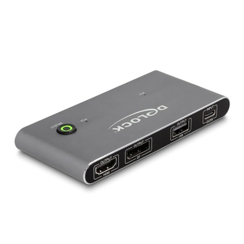 Switch KVM DeLock Commutateur KVM USB-C vers HDMI et Switch KVM DeLock Commutateur KVM USB-C vers HDMI et