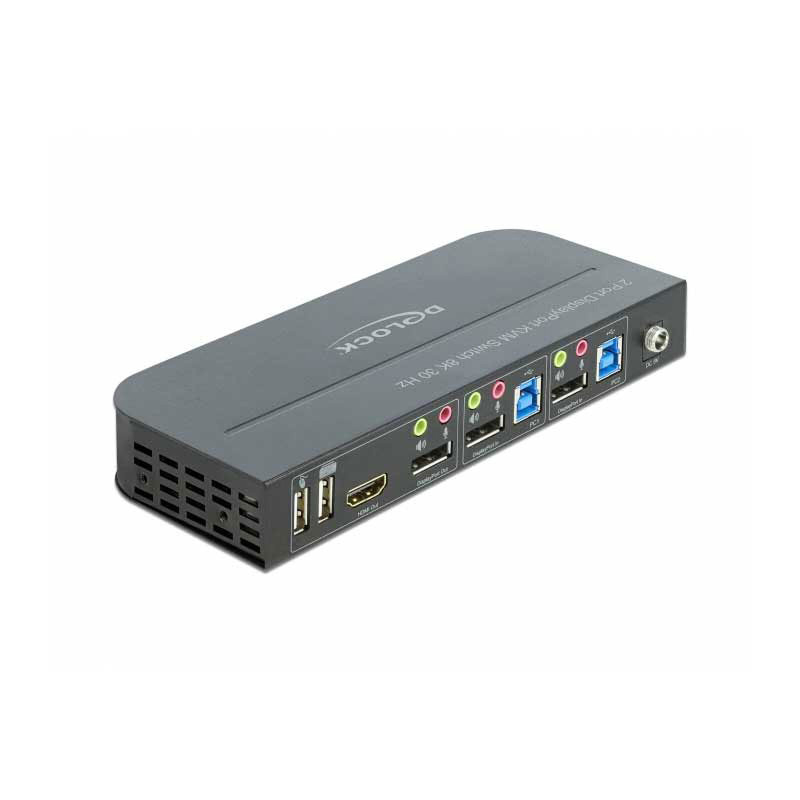 Switch KVM DeLock Commutateur KVM DisplayPort 1.4 - 2 Switch KVM DeLock Commutateur KVM DisplayPort 1.4 - 2