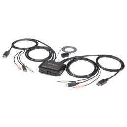 Commutateur KVM StarTech.com KVM Switch 2 ports DisplayPort 4K