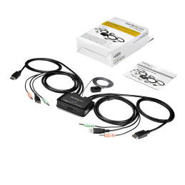 Commutateur KVM StarTech.com KVM Switch 2 ports DisplayPort 4K
