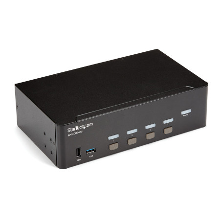Commutateur StarTech.com Switch KVM double affichage 4 ports