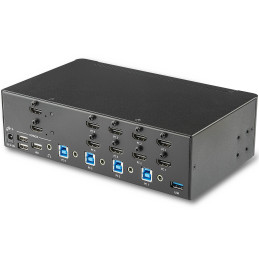 Commutateur StarTech.com Switch KVM double affichage 4 ports