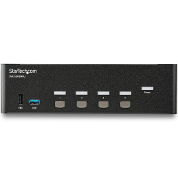 Commutateur StarTech.com Switch KVM double affichage 4 ports