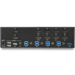 Commutateur StarTech.com Switch KVM double affichage 4 ports