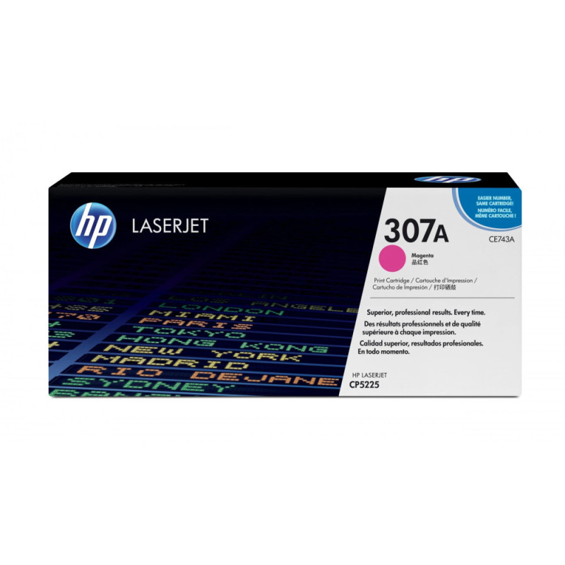 Cartouche de toner HP 307A (CE743A) magenta - rose