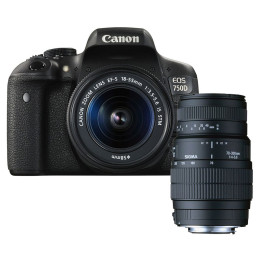 Canon EOS 750D + Objectif 18-55 mm - Appareil Photo Reflex Canon