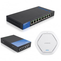 Linksys LGS108P-EU + LRT224 + LAPAC1200
