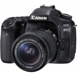 Canon EOS 80D + Objectif 18-55LS STM Noir - Appareil Photo