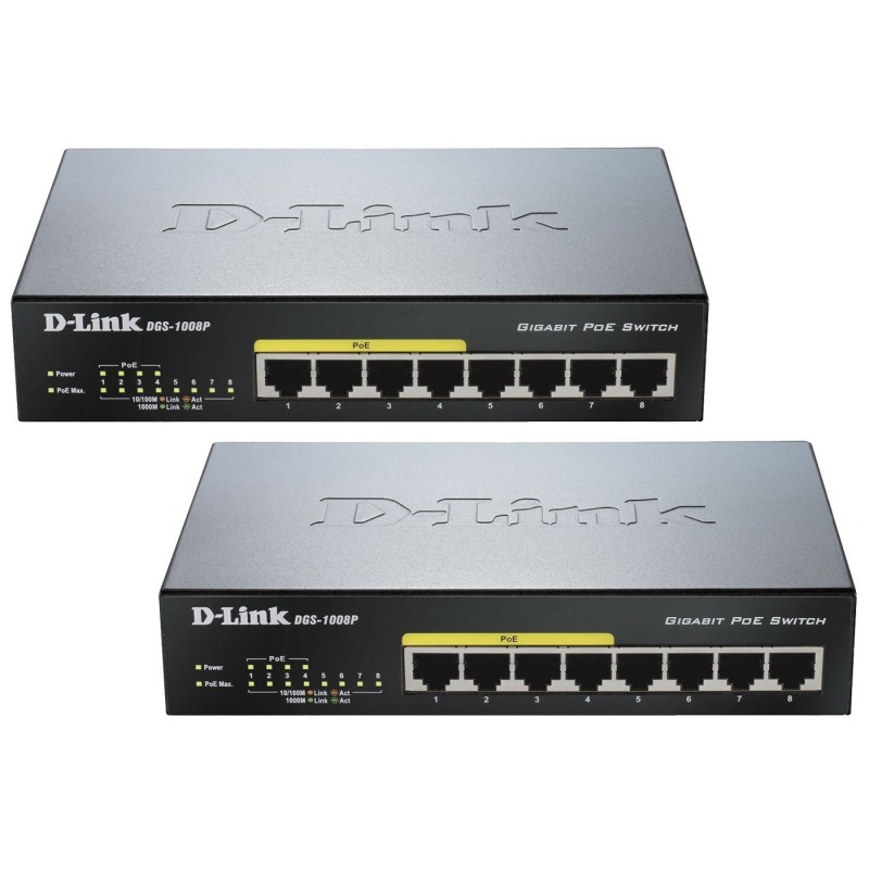 D-Link DGS-1008P x2